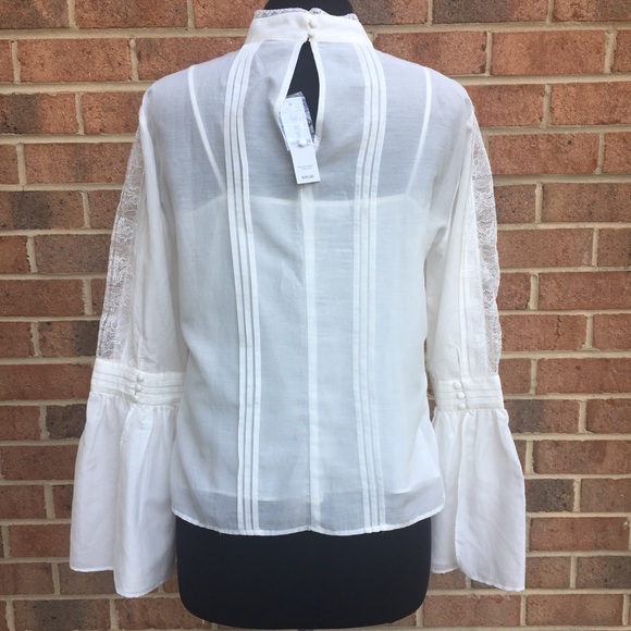 Celine bell sleeves Victorian lace blouse top - Picture 4 of 4